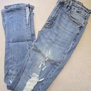 Split Hem skinny Jeans
